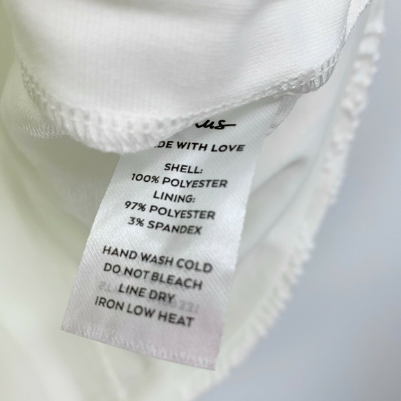 Lulus Dress Womens Small White Got Your Attention Embroidered Strapless Bodycon - Picture 11 of 11